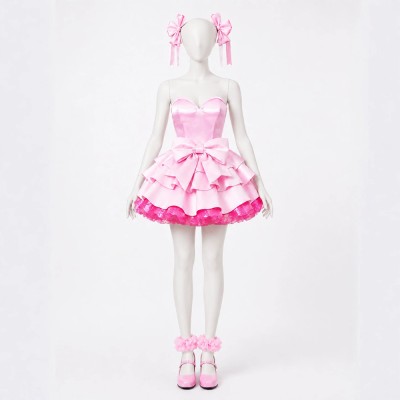 Alien Stage MIZi Women Pink Dress Cosplay Costume Halloween Carnival Outfit