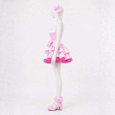 Alien Stage MIZi Women Pink Dress Cosplay Costume Halloween Carnival Outfit