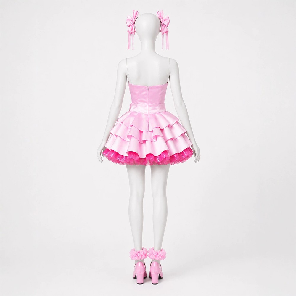 Alien Stage MIZi Women Pink Dress Cosplay Costume Halloween Carnival Outfit