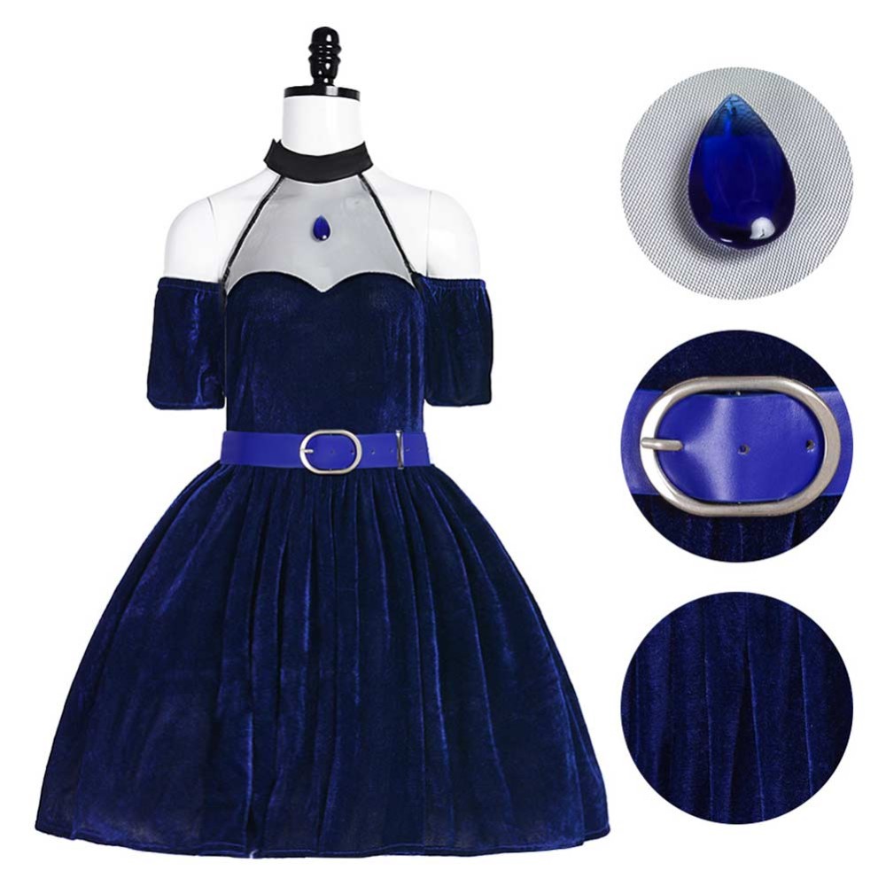 Alien Stage Mizi Purple Dress Stage Cosplay Costume Halloween Carnival Outfit