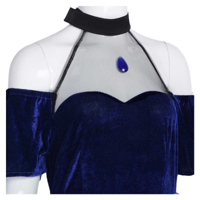 Alien Stage Mizi Purple Dress Stage Cosplay Costume Halloween Carnival Outfit