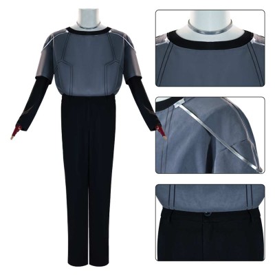 Alien Stage Ivan Men BlacK Stage Cosplay Costume Halloween Carnival Outfit
