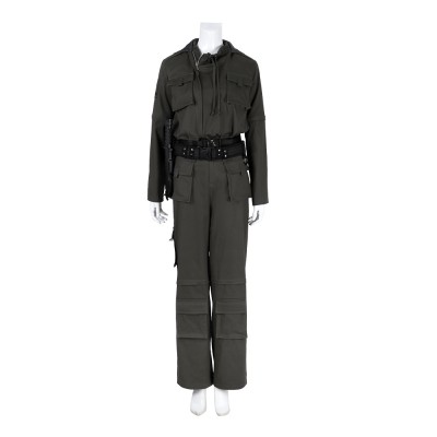 Alien Earth Wendy Women Black Jumpsuit Fullset Party Cosplay Costume Halloween Carnival