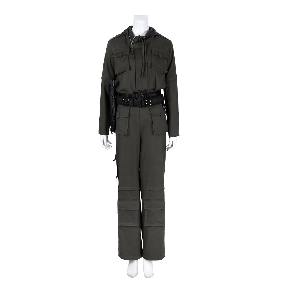 Alien Earth Wendy Women Black Jumpsuit Fullset Party Cosplay Costume Halloween Carnival