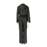 Alien Earth Wendy Women Black Jumpsuit Fullset Party Cosplay Costume Halloween Carnival