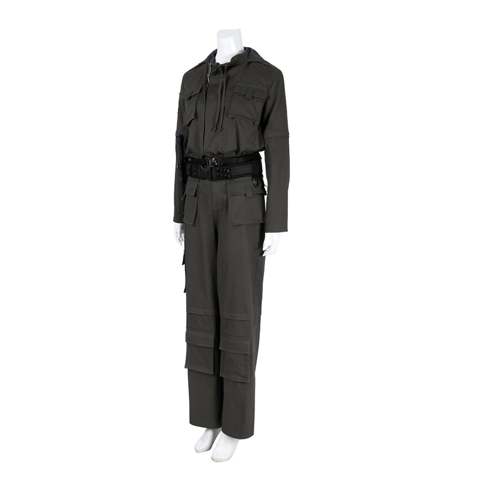 Alien Earth Wendy Women Black Jumpsuit Fullset Party Cosplay Costume Halloween Carnival