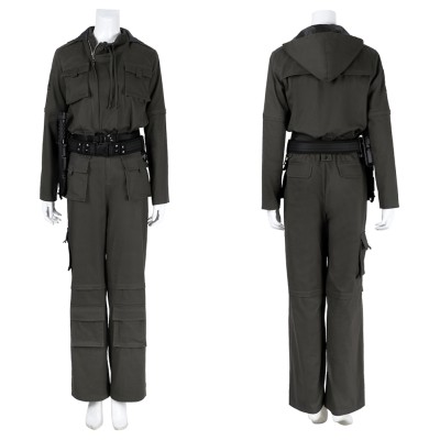 Alien Earth Wendy Women Black Jumpsuit Fullset Party Cosplay Costume Halloween Carnival