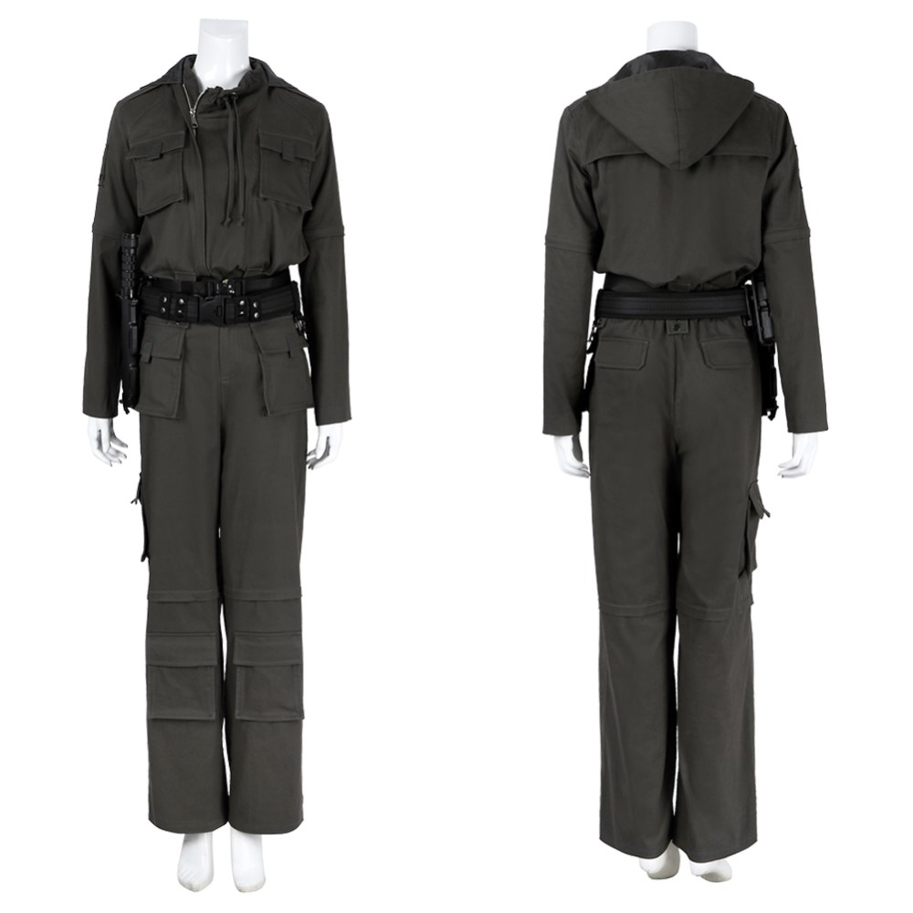 Alien Earth Wendy Women Black Jumpsuit Fullset Party Cosplay Costume Halloween Carnival