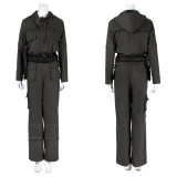 Alien Earth Wendy Women Black Jumpsuit Fullset Party Cosplay Costume Halloween Carnival