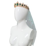 Aladdin Naomi Scott Princess Jasmine Peacock Festival Party Cosplay Costume Halloween Carnival Outfit