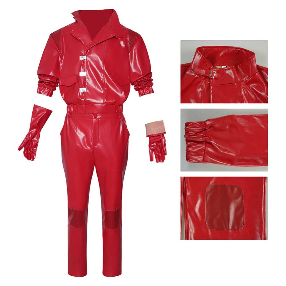 AKIRA Shotaro Kaneda Red Biker Cosplay Costume Halloween Carnival Outfit