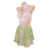 Aime Kanroji Mitsuri Swimsuit Party Disguise Suit Cosplay Costume Halloween Carnival