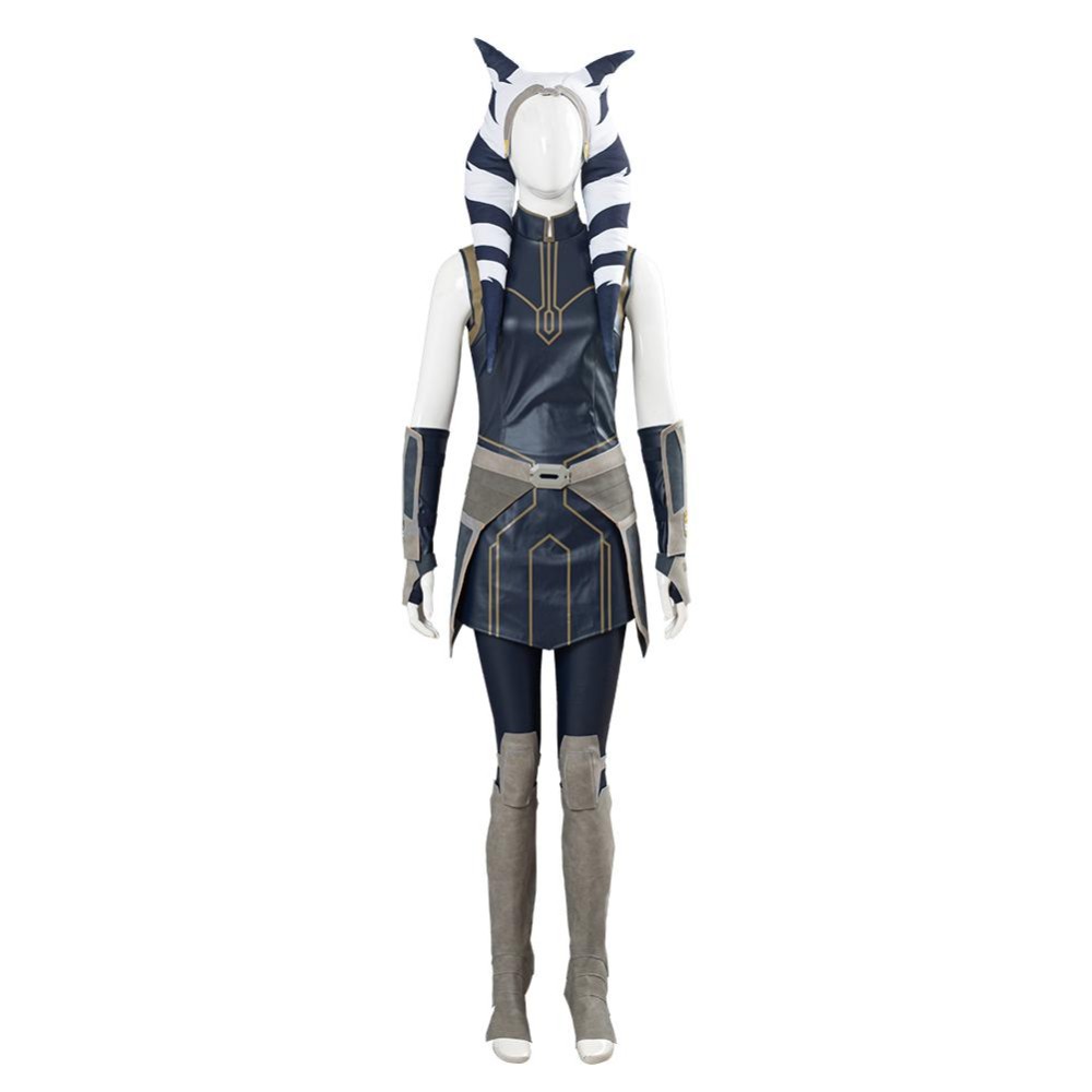 Ahsoka Tano Suit Cosplay Costume Halloween Carnival Outfit