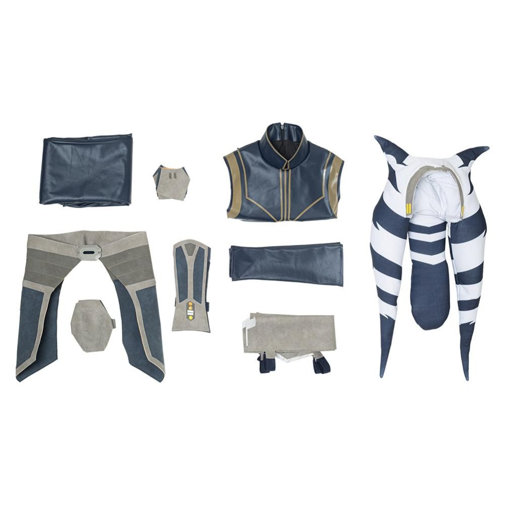 Ahsoka Tano Suit Cosplay Costume Halloween Carnival Outfit