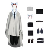 Ahsoka Tano Women Adult Cloak Set Cosplay Costume Halloween Carnival Outfit