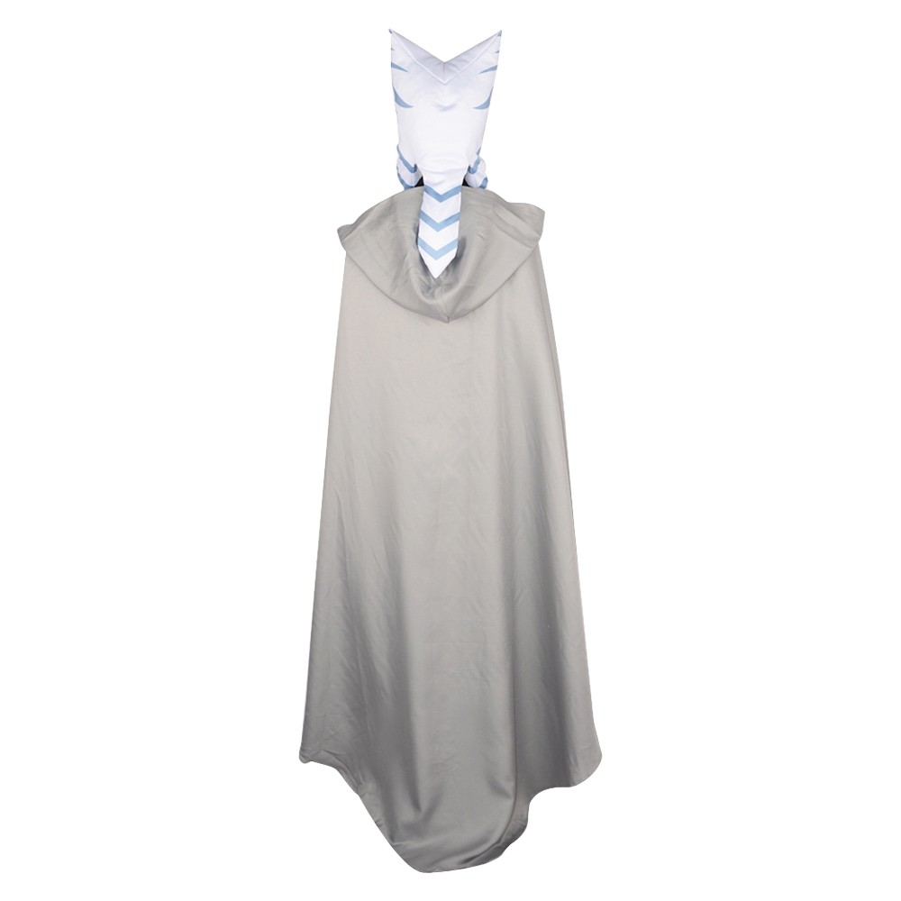 Ahsoka Tano Women Adult Cloak Set Cosplay Costume Halloween Carnival Outfit