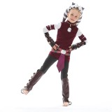 Kids Children Ahsoka Tano Suit Cosplay Costume Halloween Carnival Outfit
