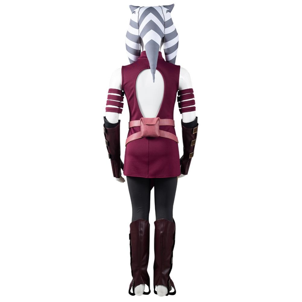 Kids Children Ahsoka Tano Suit Cosplay Costume Halloween Carnival Outfit