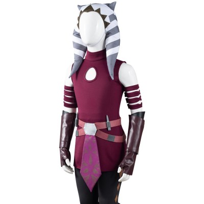 Kids Children Ahsoka Tano Suit Cosplay Costume Halloween Carnival Outfit