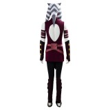 Ahsoka Tano Red Suit Cosplay Costume Halloween Carnival Outfit