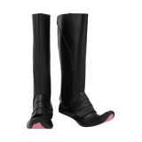 Ahsoka Tano Black PU Leather Shoes Boots Custom Made Accessory Cosplay Costume Halloween Carnival