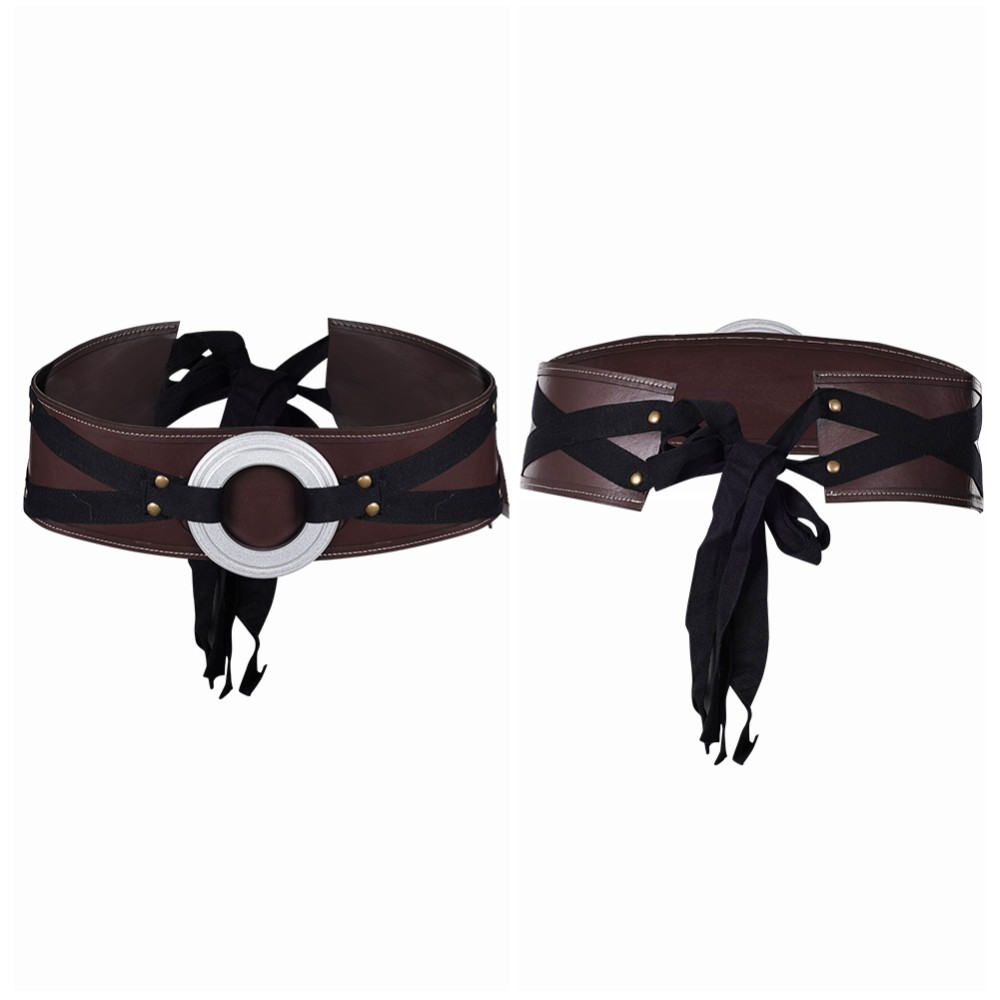 Ahsoka Brown Leather Belt Accessories Cosplay Costume Halloween Carnival