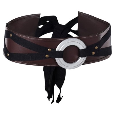 Ahsoka Brown Leather Belt Accessories Cosplay Costume Halloween Carnival