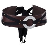 Ahsoka Brown Leather Belt Accessories Cosplay Costume Halloween Carnival