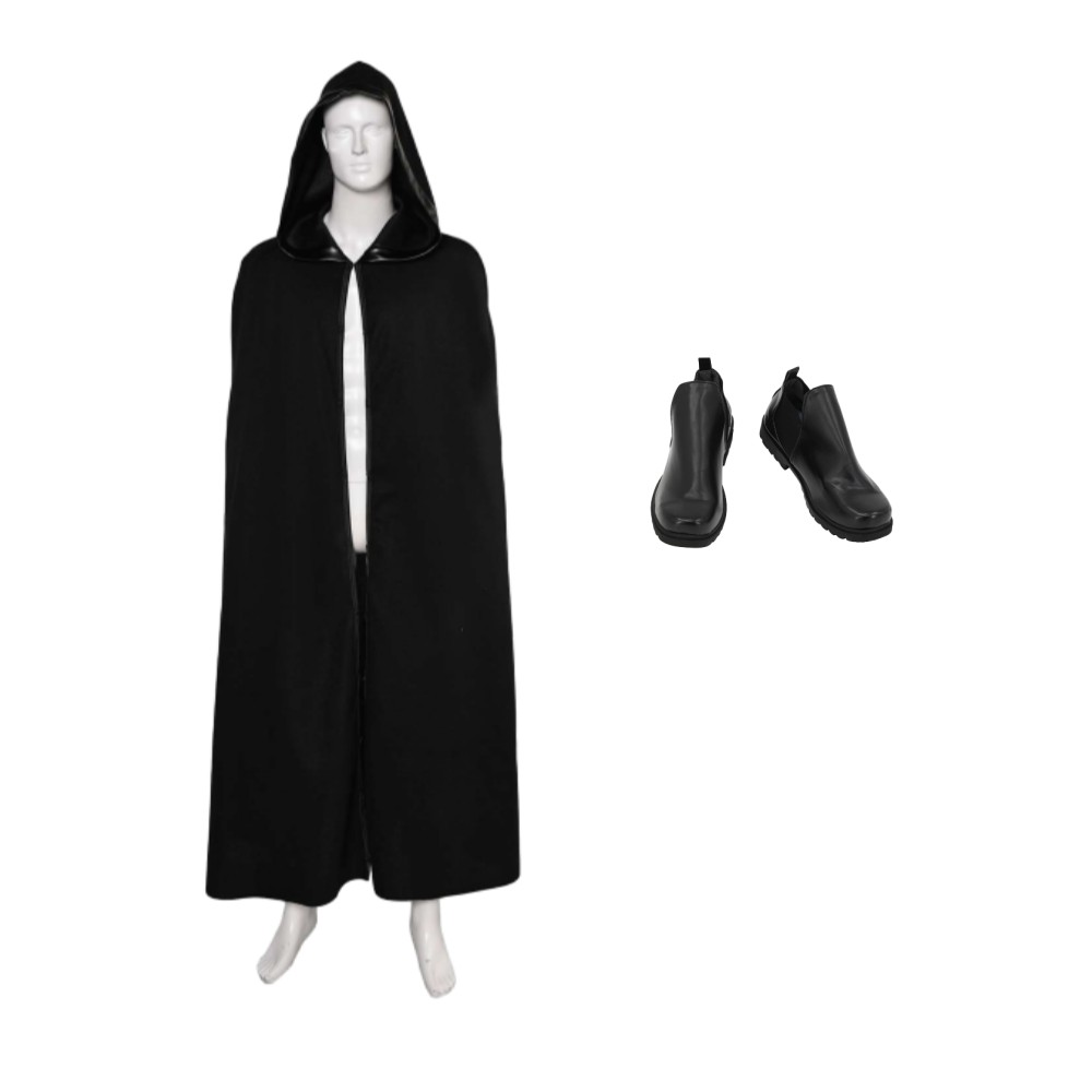 Ahsoka Baylan Skoll Black Jedi Cloak Party Cosplay Costume Halloween Carnival