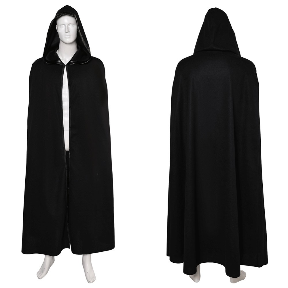 Ahsoka Baylan Skoll Black Jedi Cloak Party Cosplay Costume Halloween Carnival
