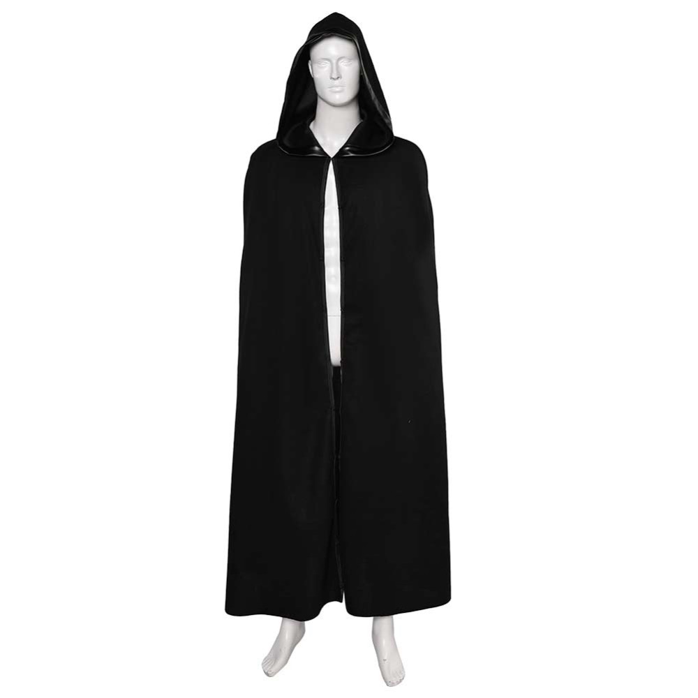 Ahsoka Baylan Skoll Black Jedi Cloak Party Cosplay Costume Halloween Carnival