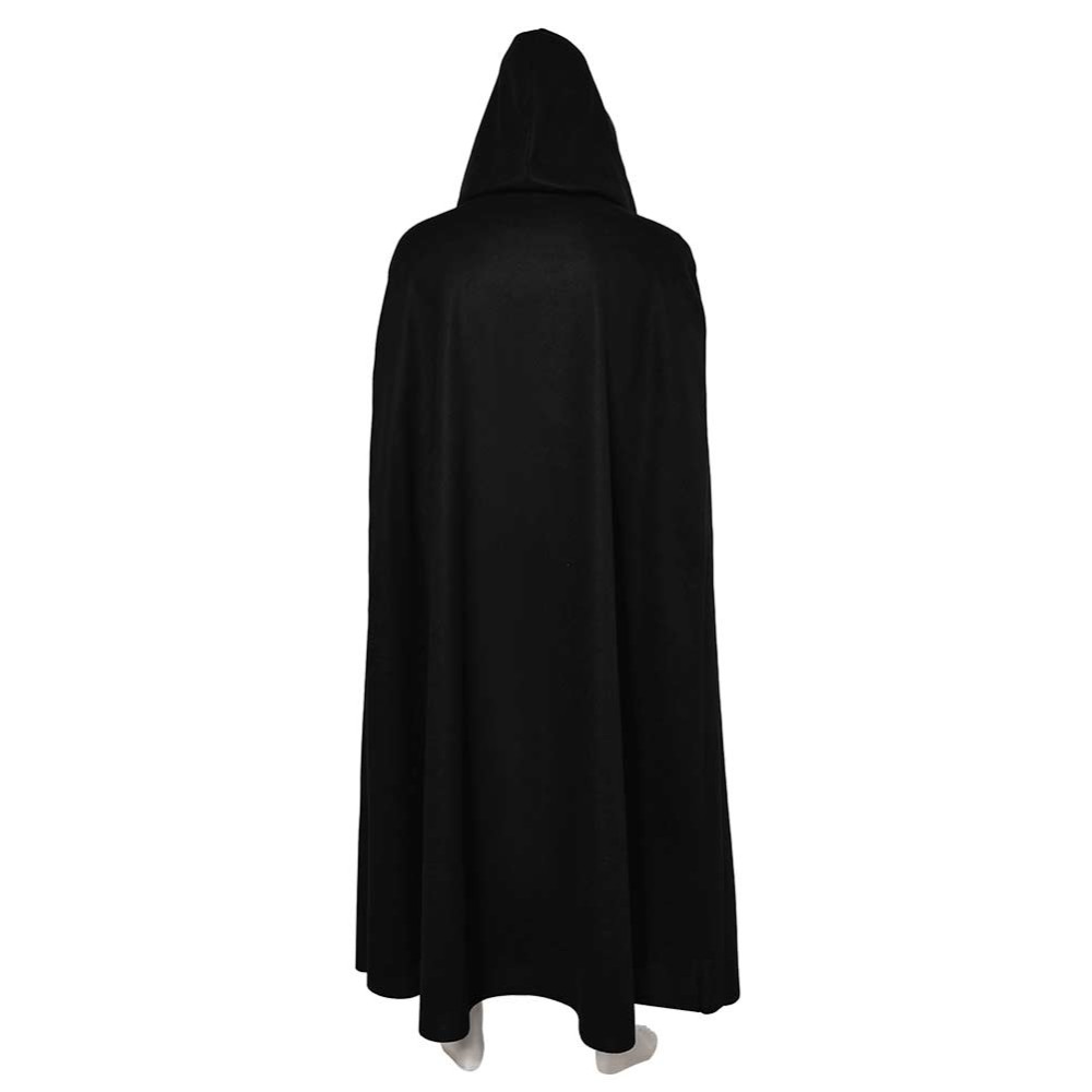 Ahsoka Baylan Skoll Black Jedi Cloak Party Cosplay Costume Halloween Carnival