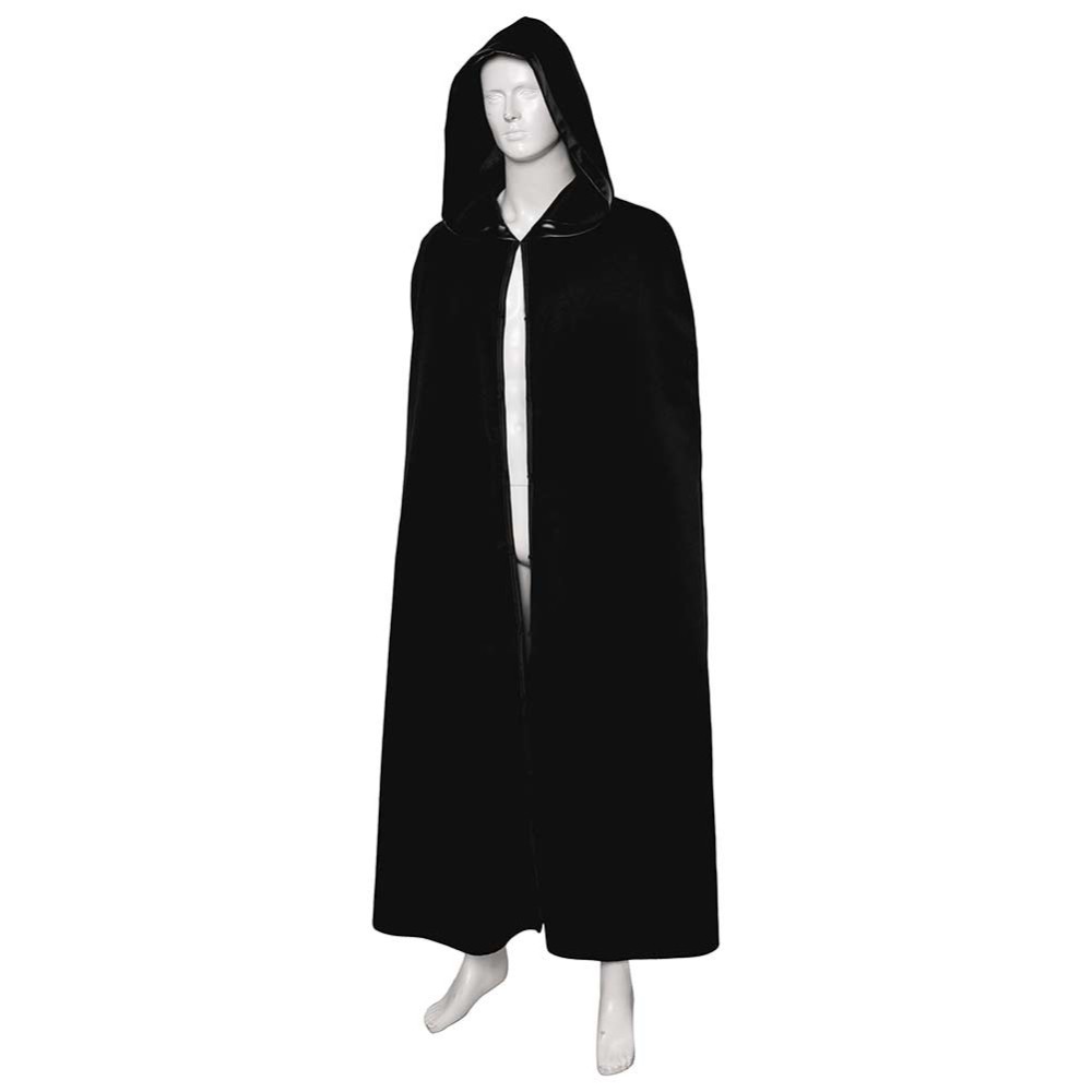 Ahsoka Baylan Skoll Black Jedi Cloak Party Cosplay Costume Halloween Carnival