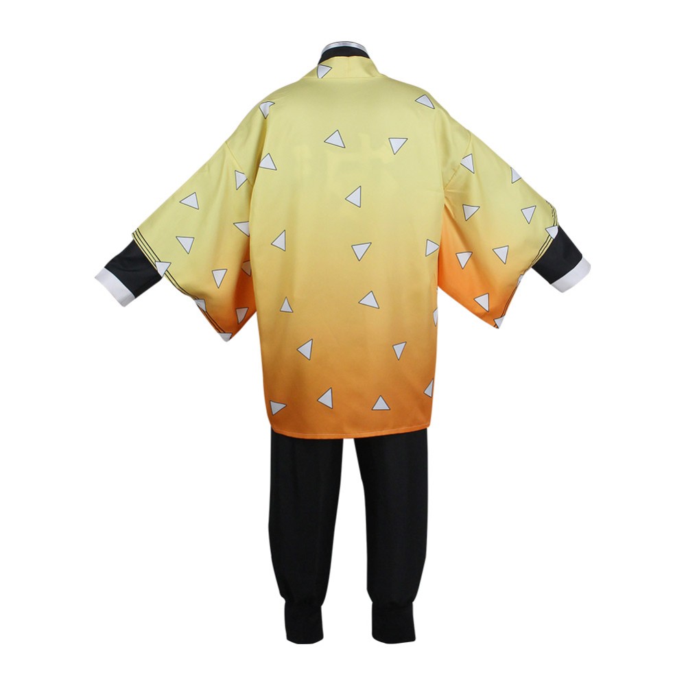 Agatsuma Zenitsu Suit Cosplay Costume Halloween Carnival Outfit