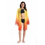 Agatsuma Zenitsu Bikini Beach Swimsuit Set Cosplay Costume Halloween Carnival