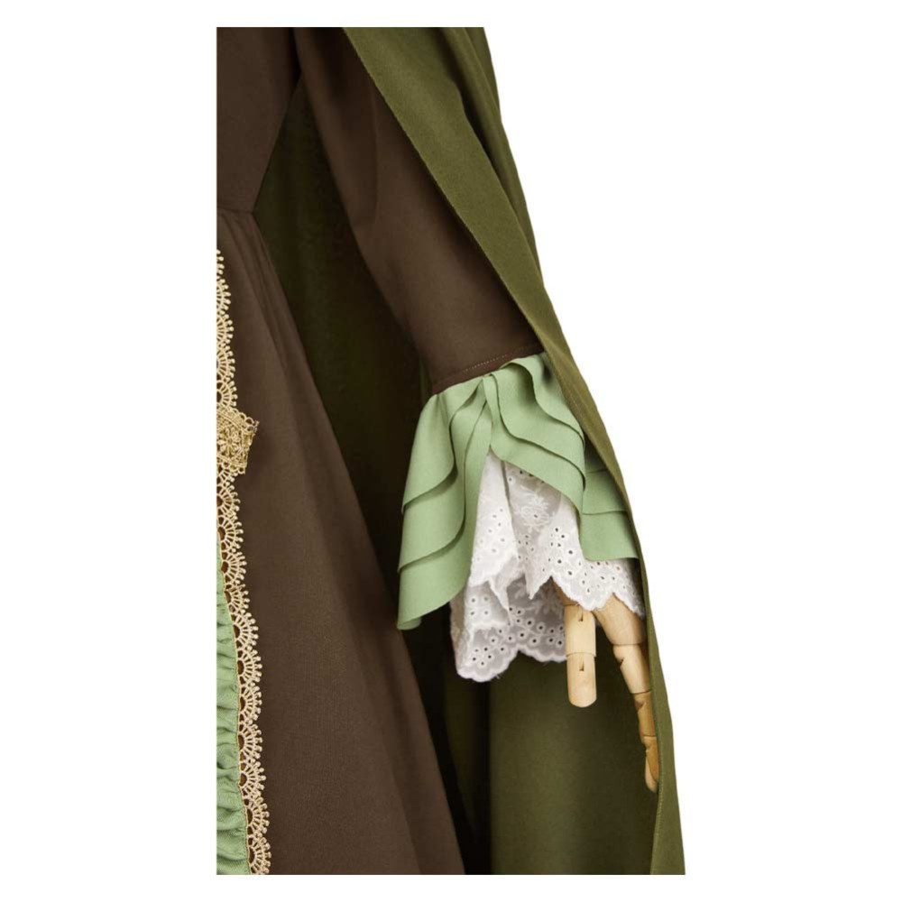 Agatha All Along Rio Vidal Green Cloak Dress Cosplay Costume Halloween Carnival Outfit