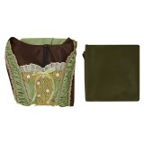 Agatha All Along Rio Vidal Green Cloak Dress Cosplay Costume Halloween Carnival Outfit