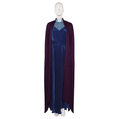 Agatha All Along Agatha Harkness Cloak Dress Set Suit Cosplay Costume Halloween Carnival Outfit