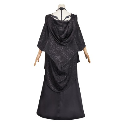 Agatha All Along (2024) Rio Vidal Death Women Black Dress Cosplay Costume Halloween Carnival Outfit