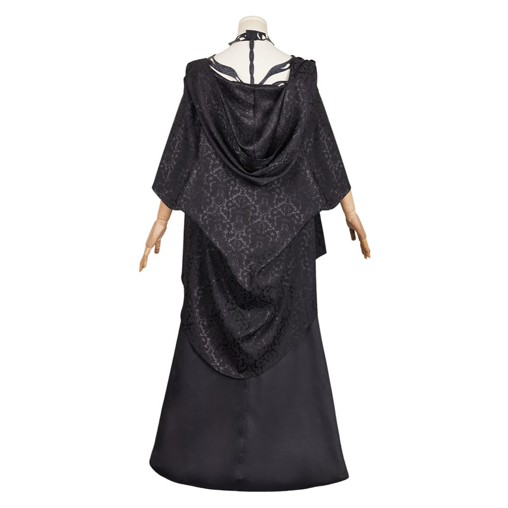 Agatha All Along (2024) Rio Vidal Death Women Black Dress Cosplay Costume Halloween Carnival Outfit