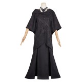 Agatha All Along (2024) Rio Vidal Death Women Black Dress Cosplay Costume Halloween Carnival Outfit