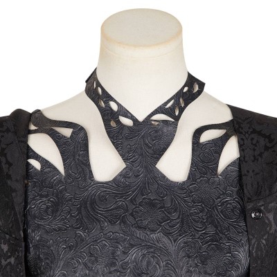 Agatha All Along (2024) Rio Vidal Death Women Black Dress Cosplay Costume Halloween Carnival Outfit