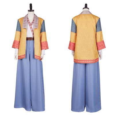 Agatha All Along (2024) Lilia Calderu Women Yellow Coat Cosplay Costume Halloween Carnival Outfit