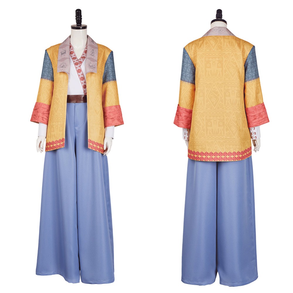 Agatha All Along (2024) Lilia Calderu Women Yellow Coat Cosplay Costume Halloween Carnival Outfit