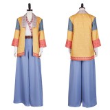 Agatha All Along (2024) Lilia Calderu Women Yellow Coat Cosplay Costume Halloween Carnival Outfit