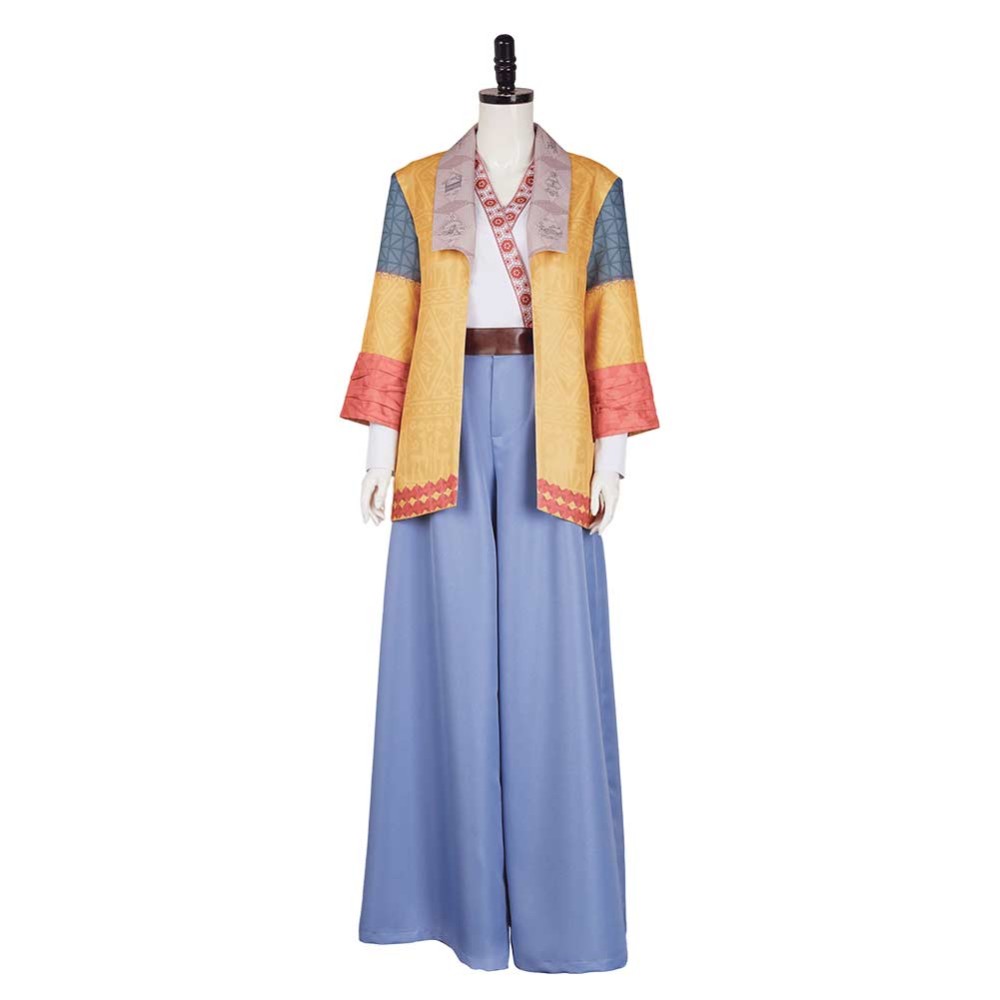 Agatha All Along (2024) Lilia Calderu Women Yellow Coat Cosplay Costume Halloween Carnival Outfit