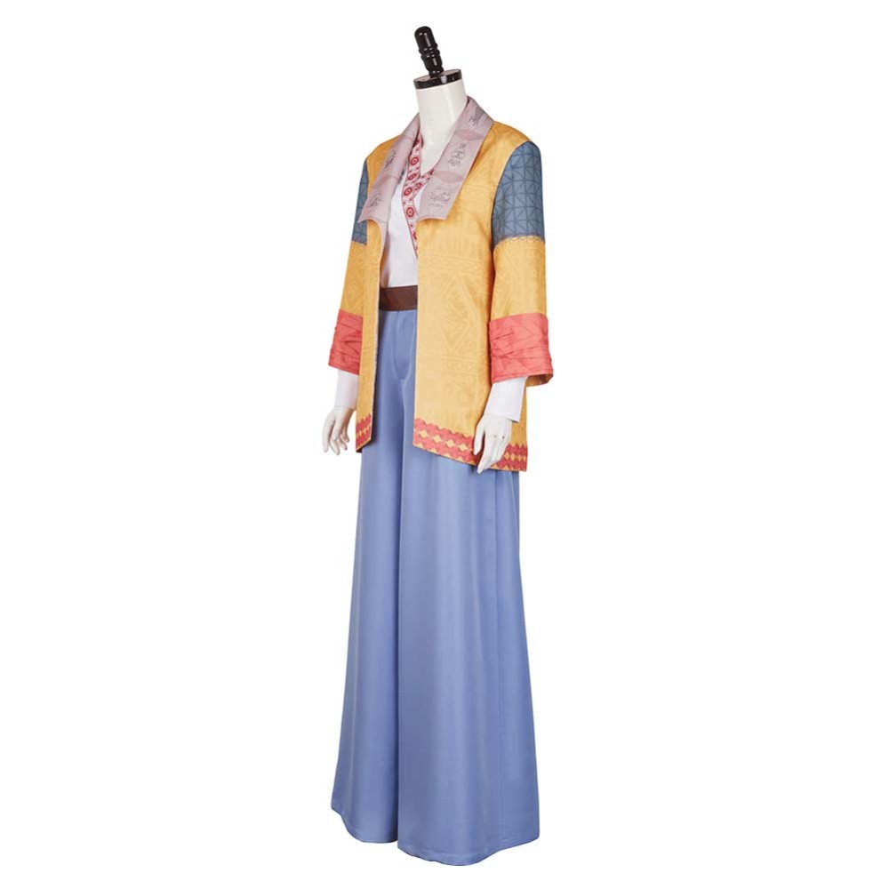 Agatha All Along (2024) Lilia Calderu Women Yellow Coat Cosplay Costume Halloween Carnival Outfit
