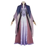 Agatha All Along (2024) Agatha Harkness Ghost Purple Dress Cosplay Costume Halloween Carnival Outfit