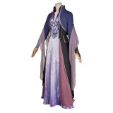 Agatha All Along (2024) Agatha Harkness Ghost Purple Dress Cosplay Costume Halloween Carnival Outfit