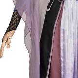 Agatha All Along (2024) Agatha Harkness Ghost Purple Dress Cosplay Costume Halloween Carnival Outfit